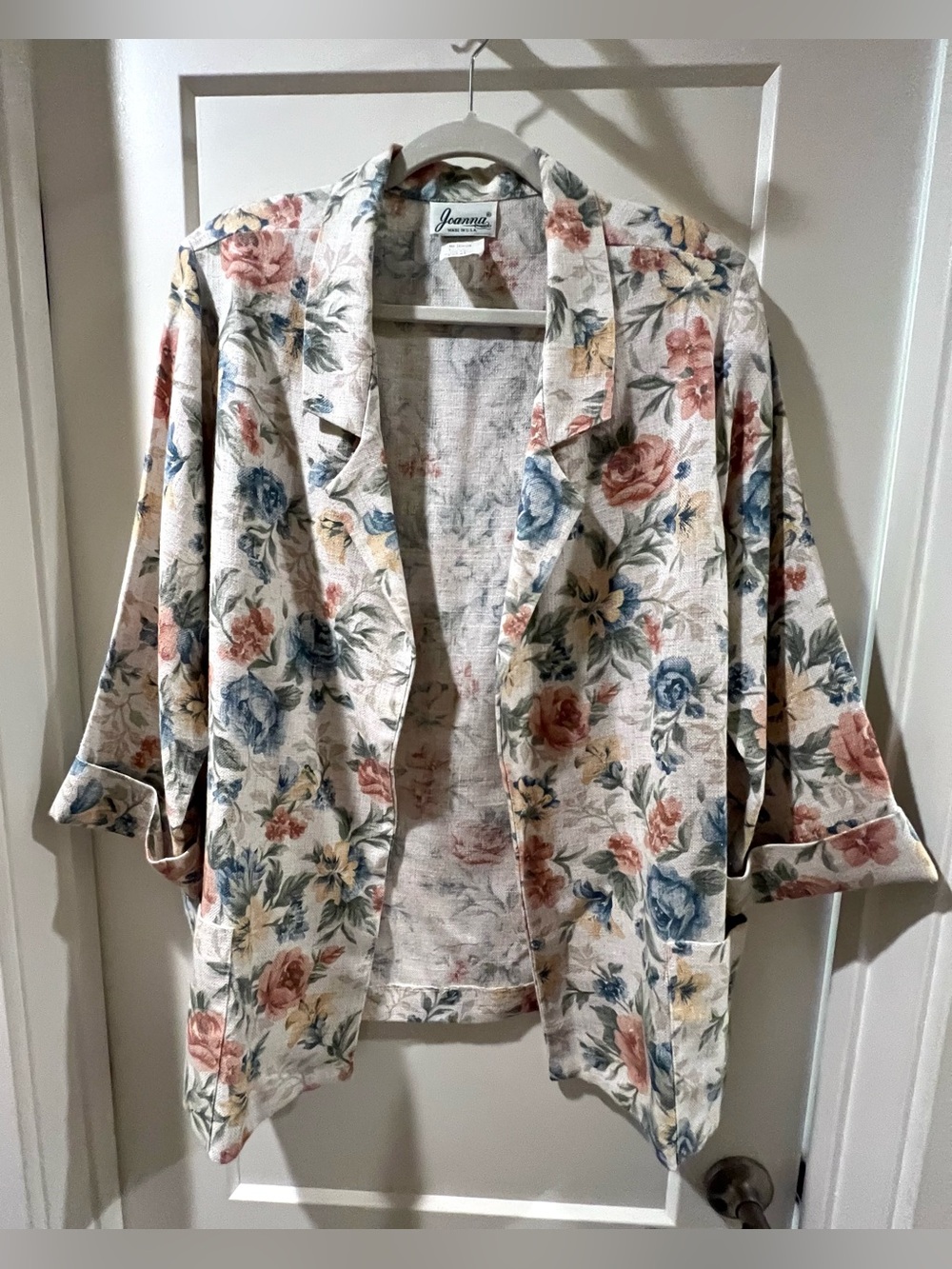 Joanna Vintage Floral Linen Blazer - Picture 1 of 11